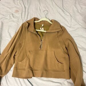 Lululemon Athletica Olive Half-Zip Pullover